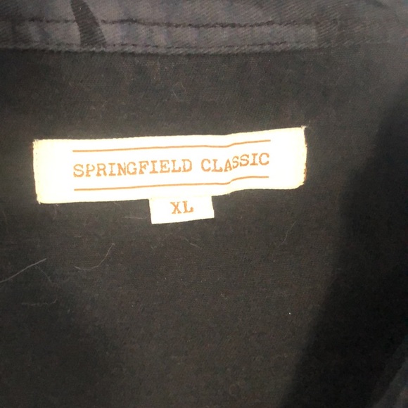 Blue black grey navy camouflage camo buttoned shirt single breast pocket - Picture 3 of 6